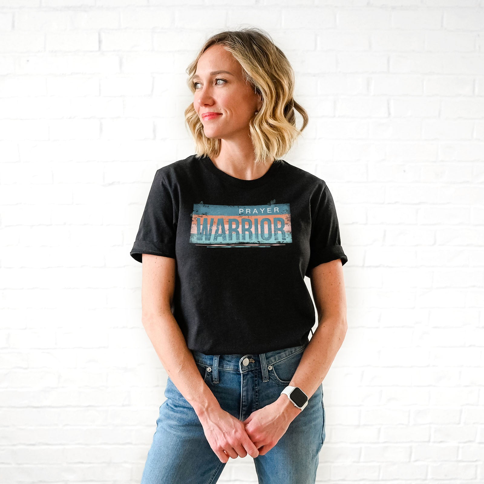 Prayer Warrior Tee Shirts For Women - Christian Shirts for Women - Religious Tee Shirts