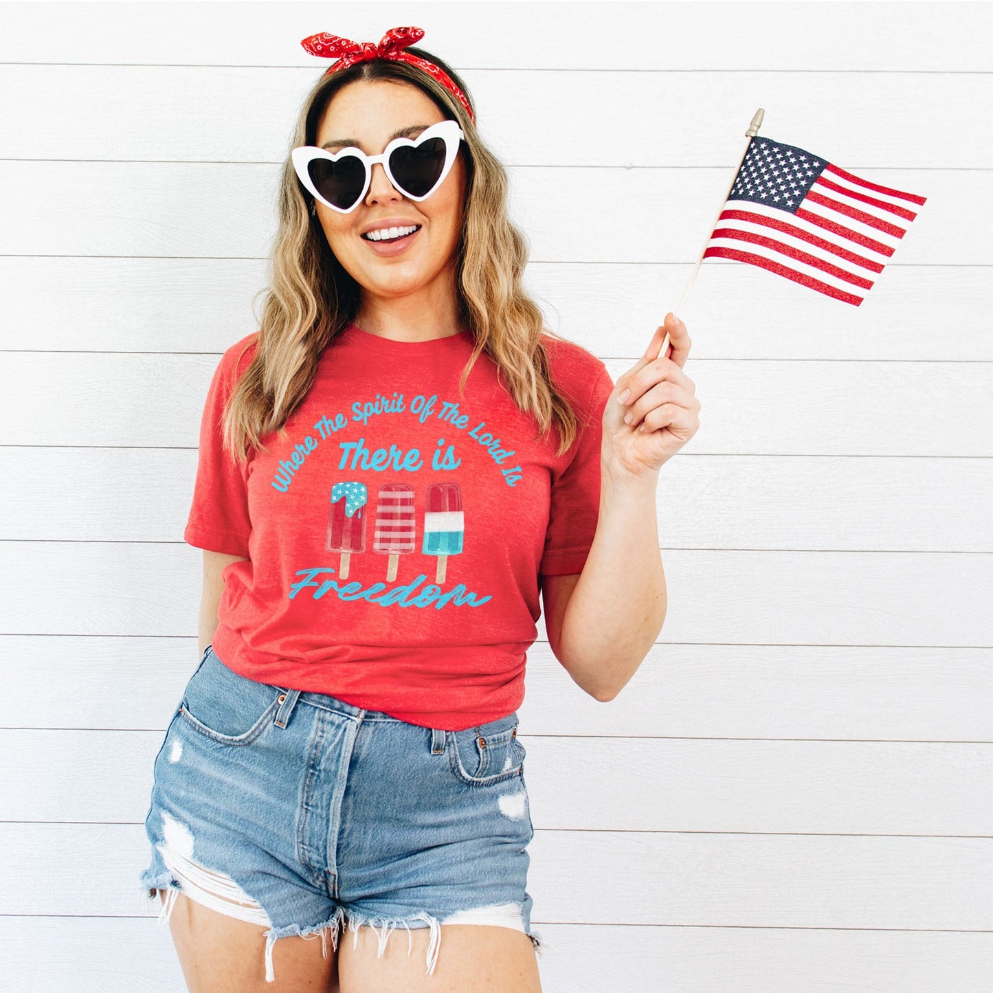 Where the Spirit of the Lord is There is Freedom Tee Shirts For Women - Christian Shirts for Women - Religious Tee Shirts