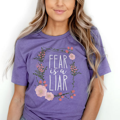 Fear is a Liar Tee Shirts For Women - Christian Shirts for Women - Religious Tee Shirts