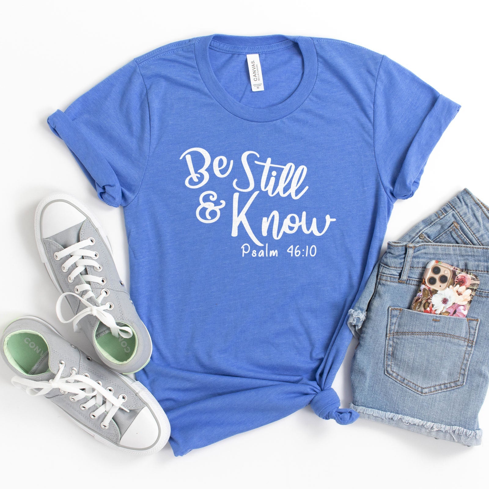 Be Still & Know Tee Shirts For Women - Christian Shirts for Women - Religious Tee Shirts