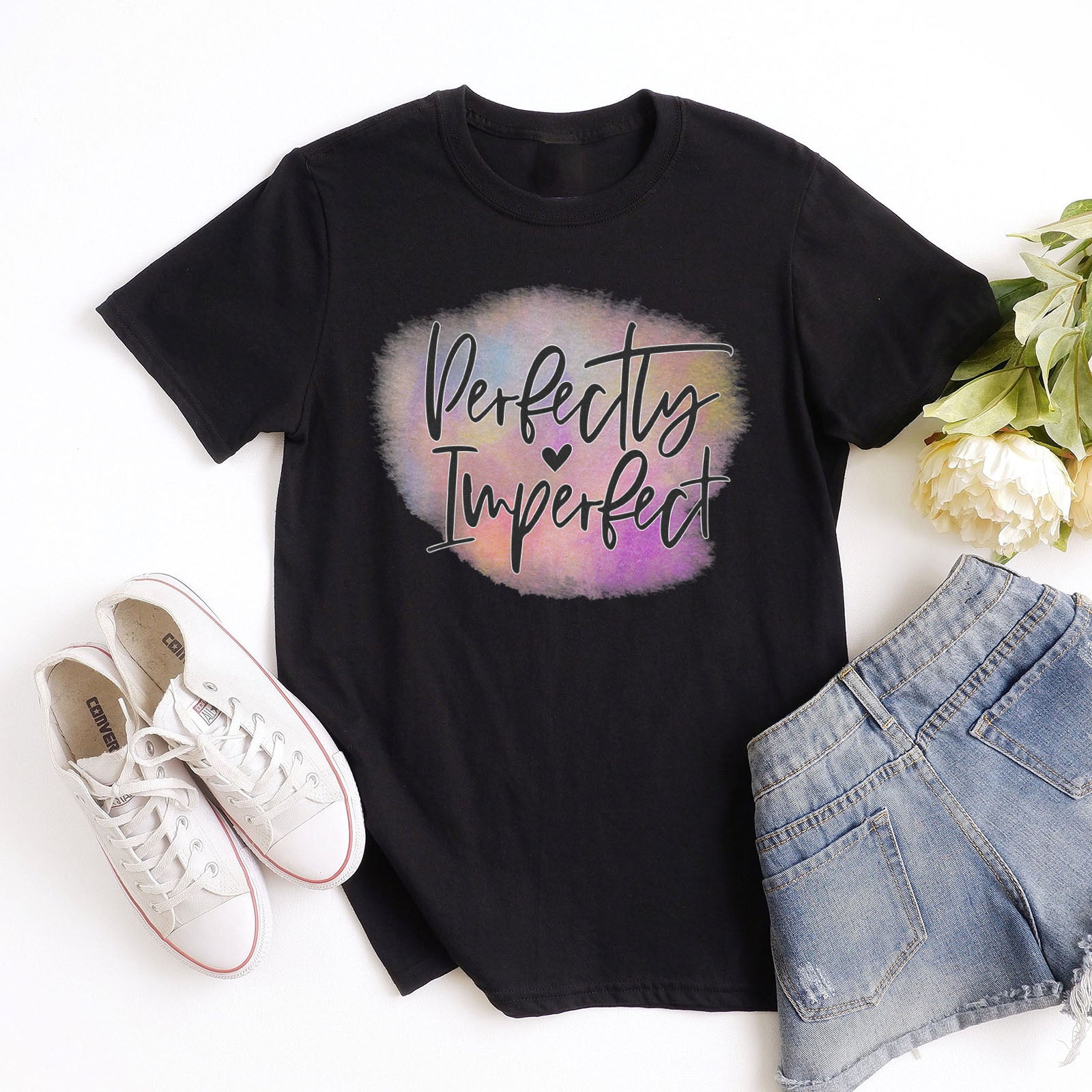 Perfectly Imperfect Tee Shirts For Women - Christian Shirts for Women - Religious Tee Shirts
