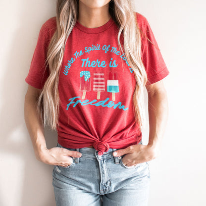 Where the Spirit of the Lord is There is Freedom Tee Shirts For Women - Christian Shirts for Women - Religious Tee Shirts