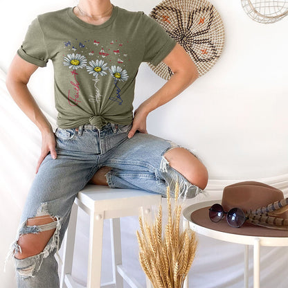 Faith Hope Love USA Tee Shirts For Women - Christian Shirts for Women - Religious Tee Shirts