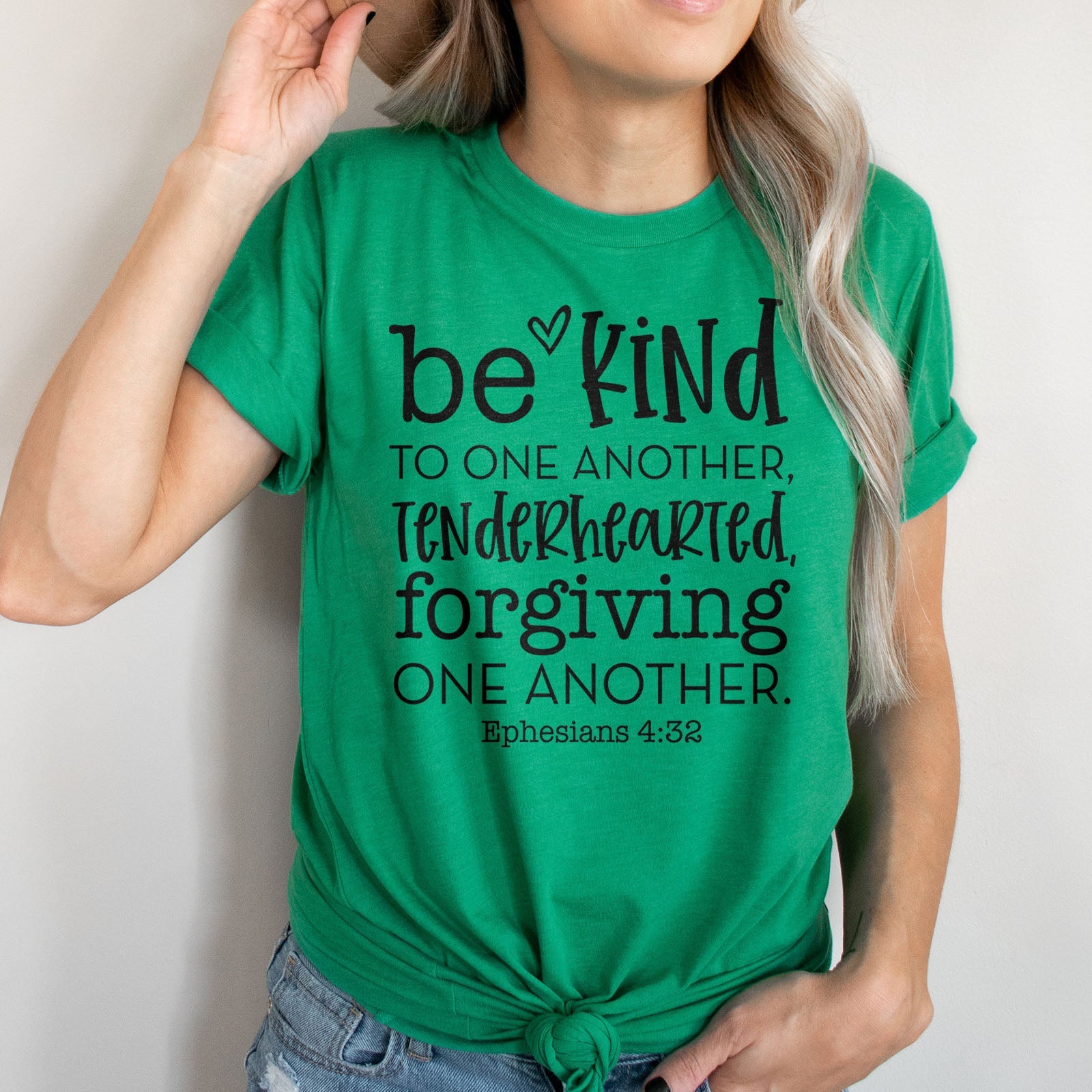 Be Kind To One Another Tenderhearted Forgiving One Another Tee Shirts For Women - Christian Shirts for Women 