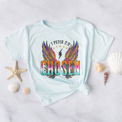 Chosen Retro Wings Tee Shirts For Women - Christian Shirts for Women - Religious Tee Shirts