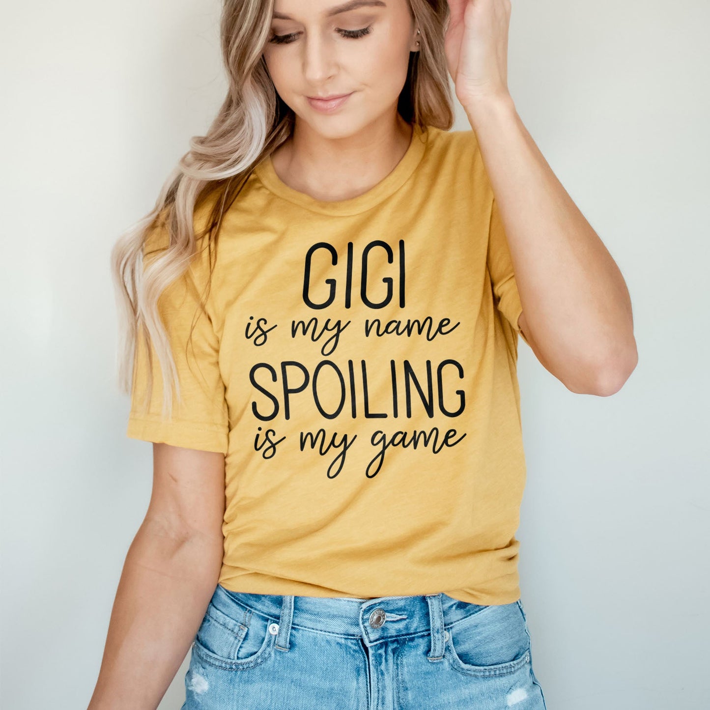 Gigi Is My Name Spoiling Is My Game Tee Shirts For Women - Christian Shirts for Women - Religious Tee Shirts