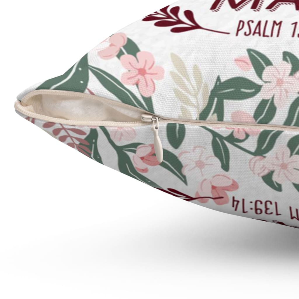 A Child Of God Fearfully And Wonderfully Made Christian Pillow