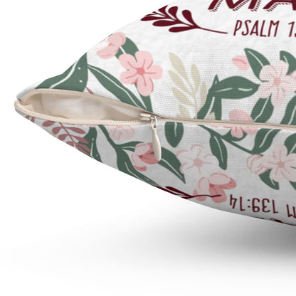 A Child Of God Fearfully And Wonderfully Made Christian Pillow