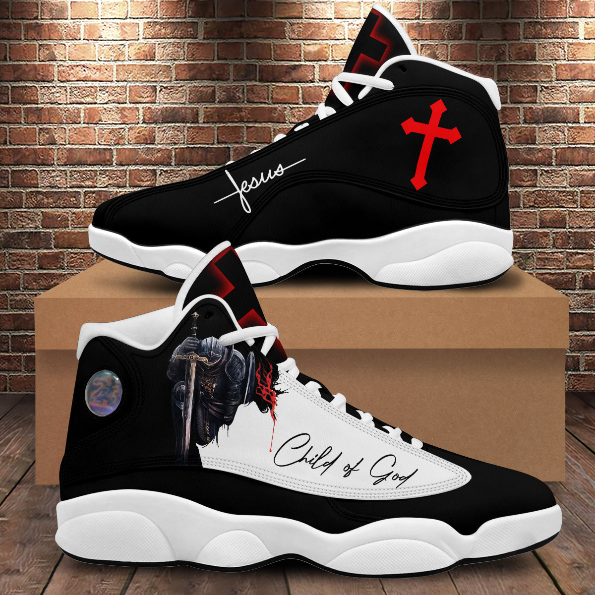 A Child Of God Jesus Basketball Shoes For Men Women - Christian Shoes - Jesus Shoes - Unisex Basketball Shoes