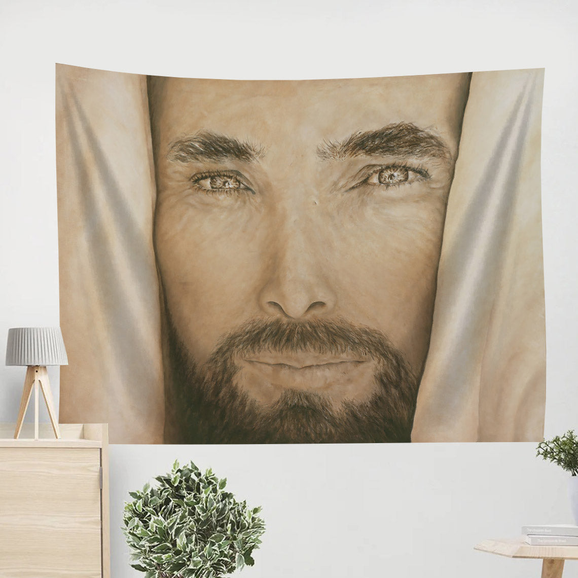 A Close Up Of Jesus's Face Tapestry - It is I Tapestry - Jesus Pictures - Christian Wall Tapestry