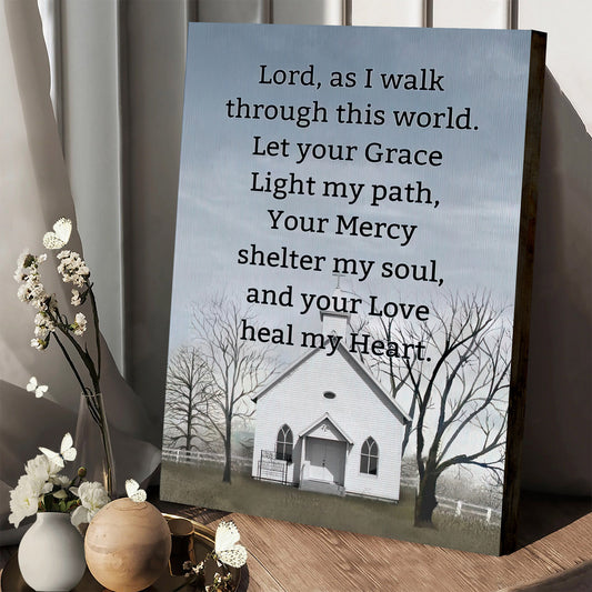 A Daily Prayer Canvas Print Christian Wall Art - Religious Canvas Painting