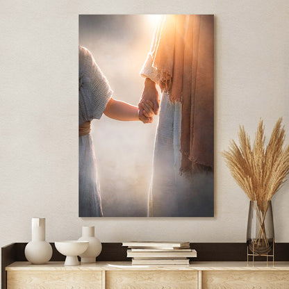 A Father's Care Canvas Picture - Jesus Canvas Wall Art - Christian Wall Art