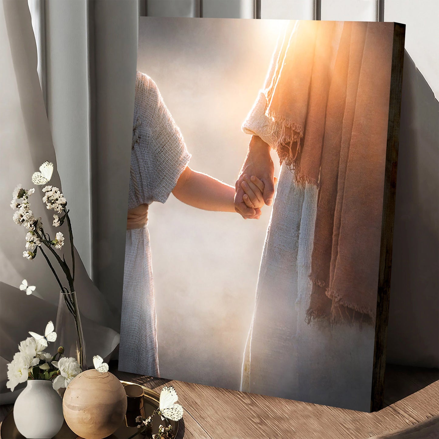 A Father's Care Canvas Picture - Jesus Canvas Wall Art - Christian Wall Art