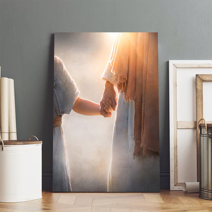 A Father's Care Canvas Picture - Jesus Canvas Wall Art - Christian Wall Art