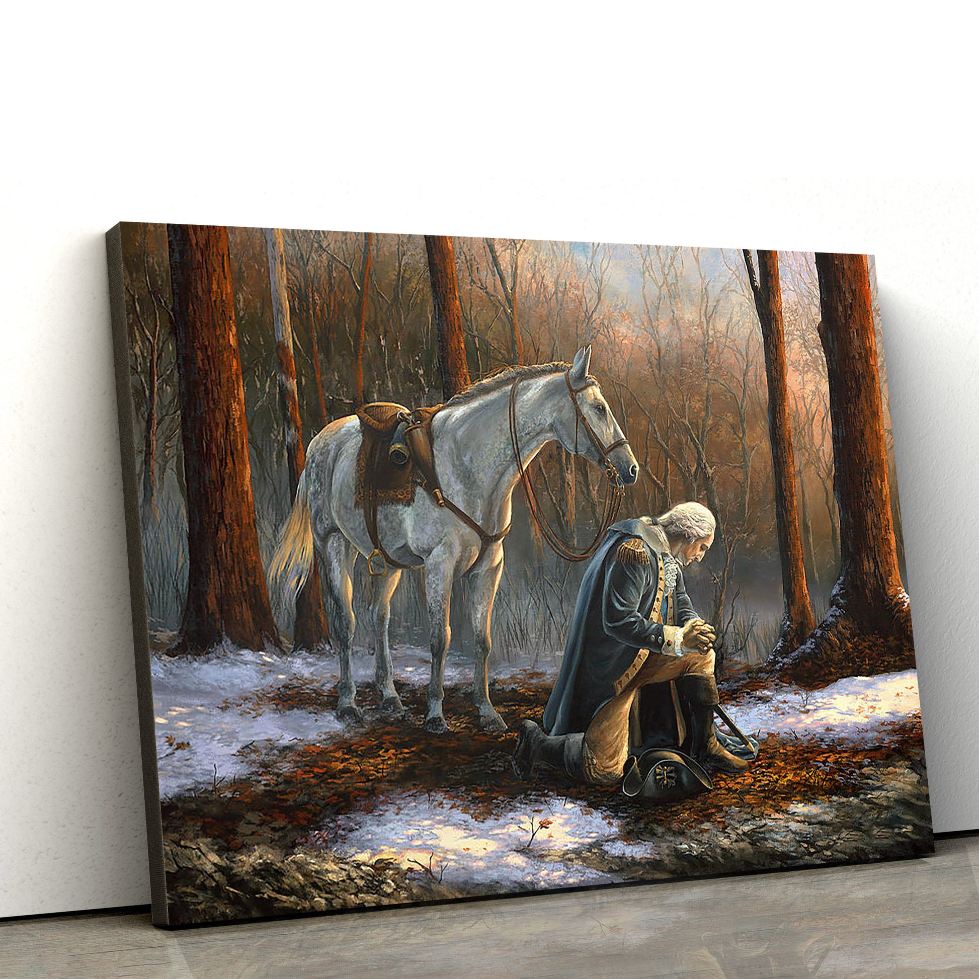 A General Before His King Canvas Pictures - Jesus Canvas Pictures - Christian Wall Art