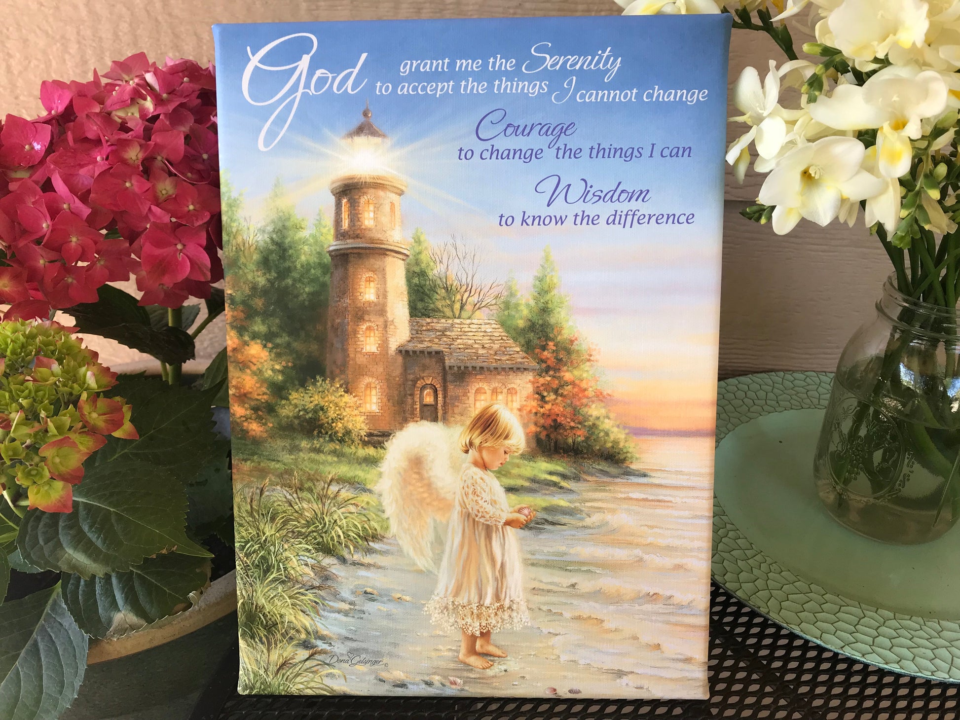 A Little Serenity Canvas Wall Art - Christian Wall Decor - Religious Gift