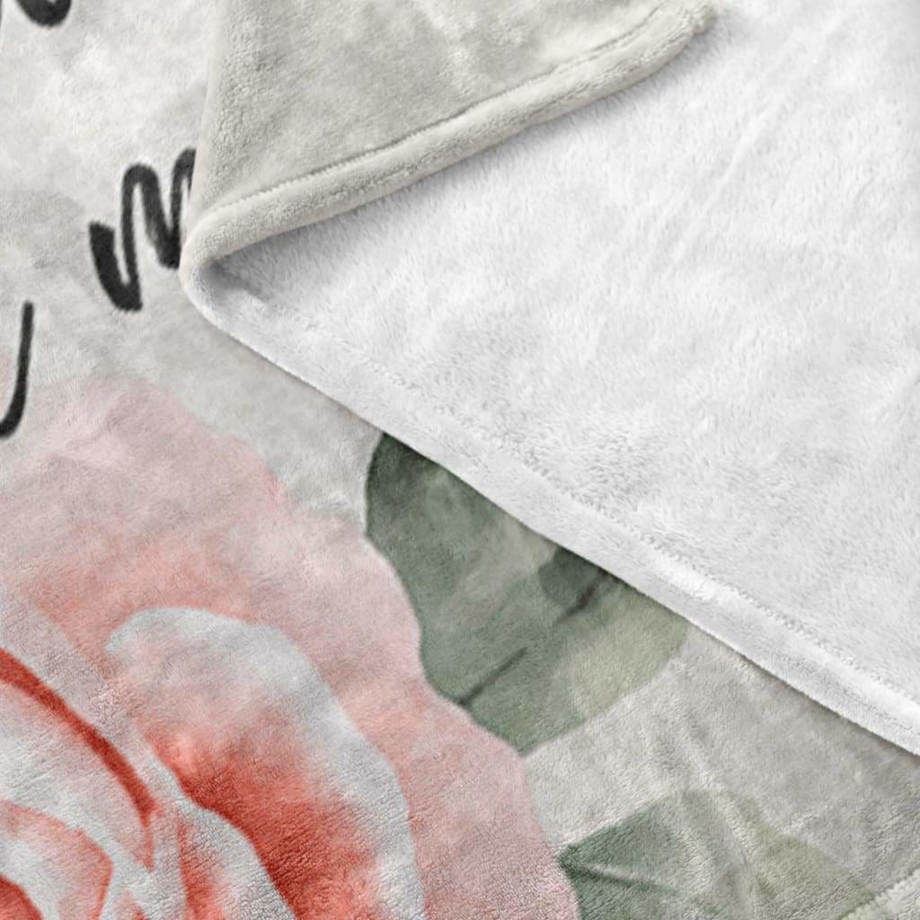 A Mother I Am Glad God Gave Me You Mother's Day Gifts Fleece Blanket - Christian Blanket - Bible Verse Blanket