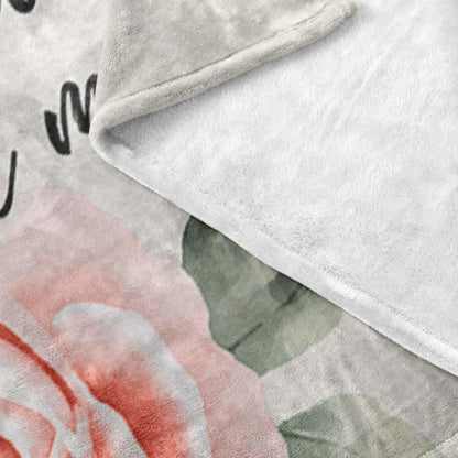 A Mother I Am Glad God Gave Me You Mother's Day Gifts Fleece Blanket - Christian Blanket - Bible Verse Blanket