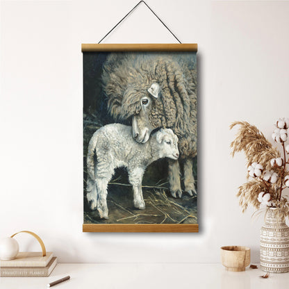 A Mother's Embrace Hanging Canvas Wall Art - Gift For Mom - Religious Canvas