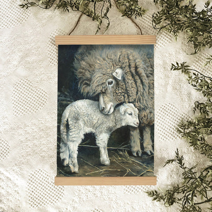 A Mother's Embrace Hanging Canvas Wall Art - Gift For Mom - Religious Canvas