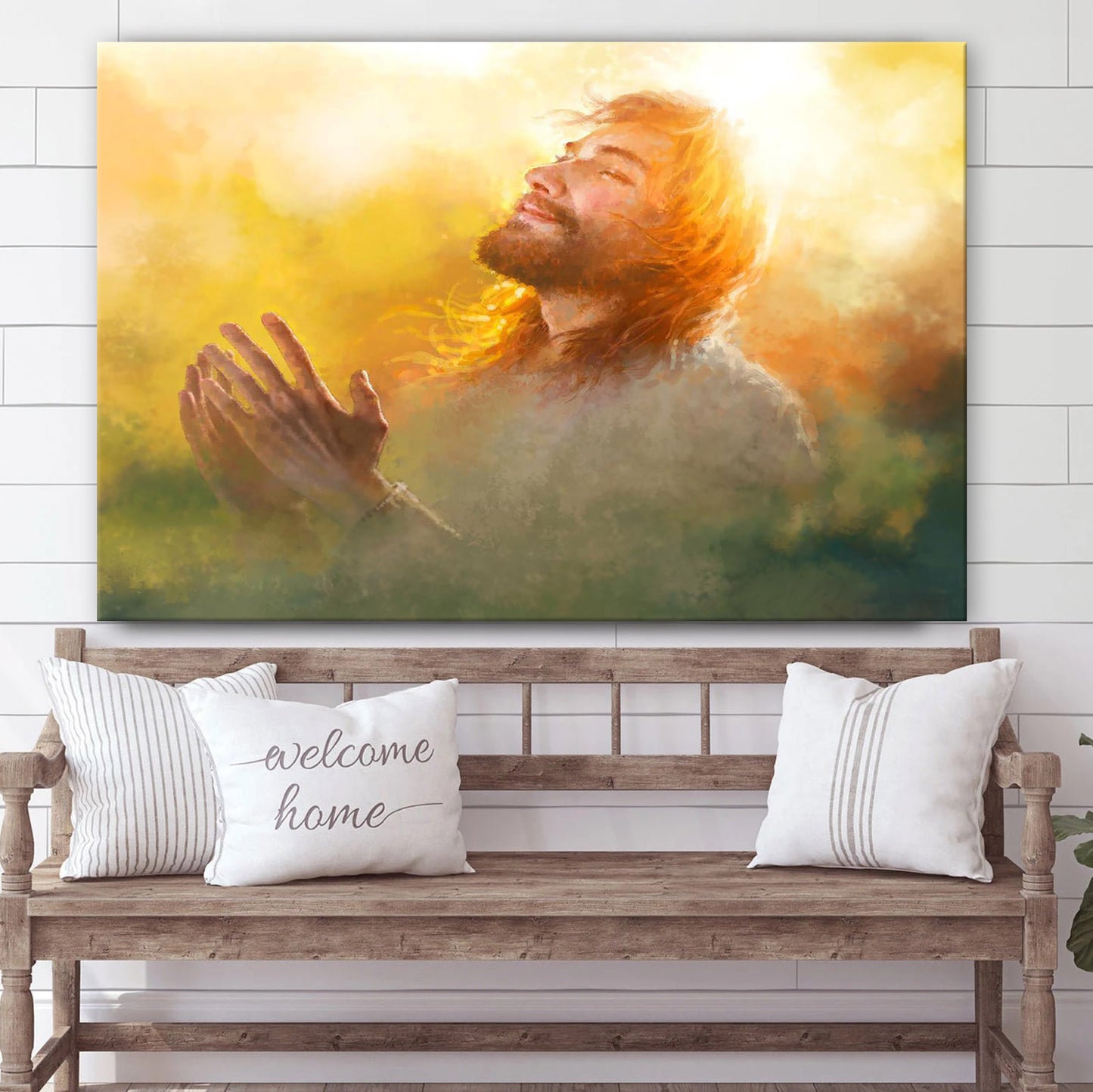 A Perfect Peace Canvas Wall Art - Jesus Picture - Christian Wall Decor