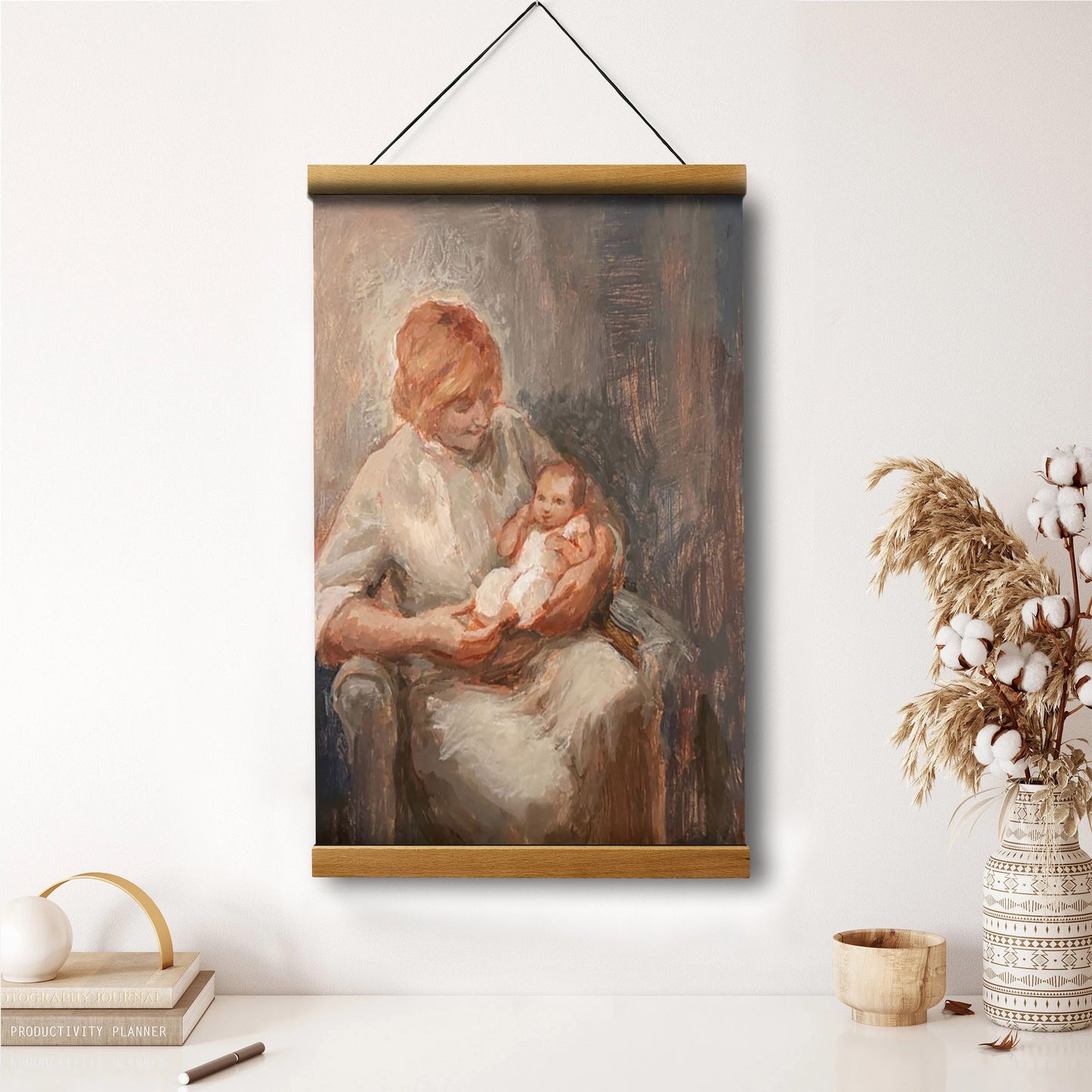 A Piece Of Heaven Hanging Canvas Wall Art - Gift For Mom - Religious Canvas