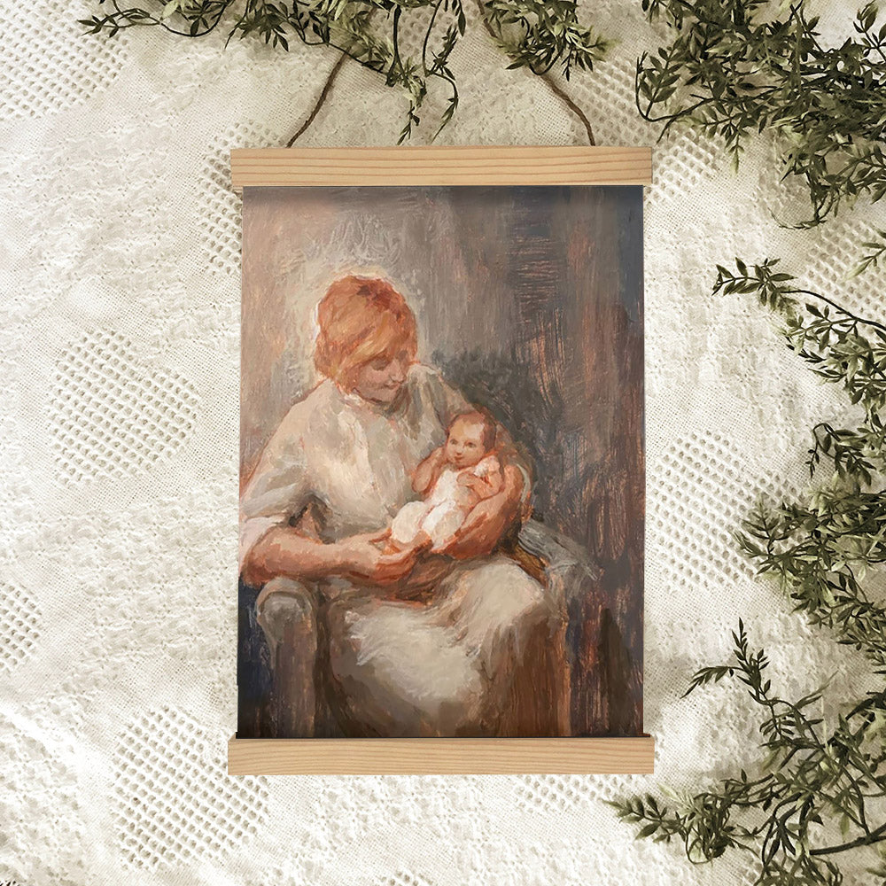 A Piece Of Heaven Hanging Canvas Wall Art - Gift For Mom - Religious Canvas