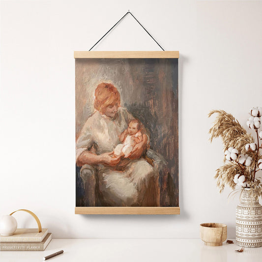 A Piece Of Heaven Hanging Canvas Wall Art - Gift For Mom - Religious Canvas