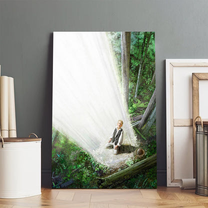A Pillar Of Light Canvas Wall Art - Christan Wall Decor