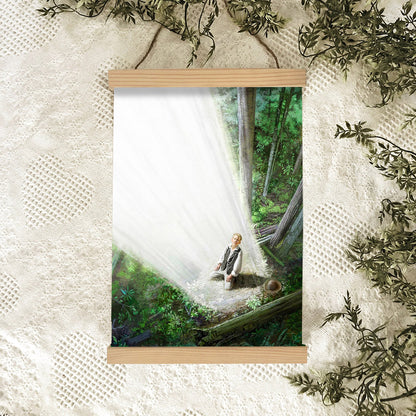 A Pillar Of Light Hanging Canvas Wall Art - Christan Wall Decor - Religious Canvas