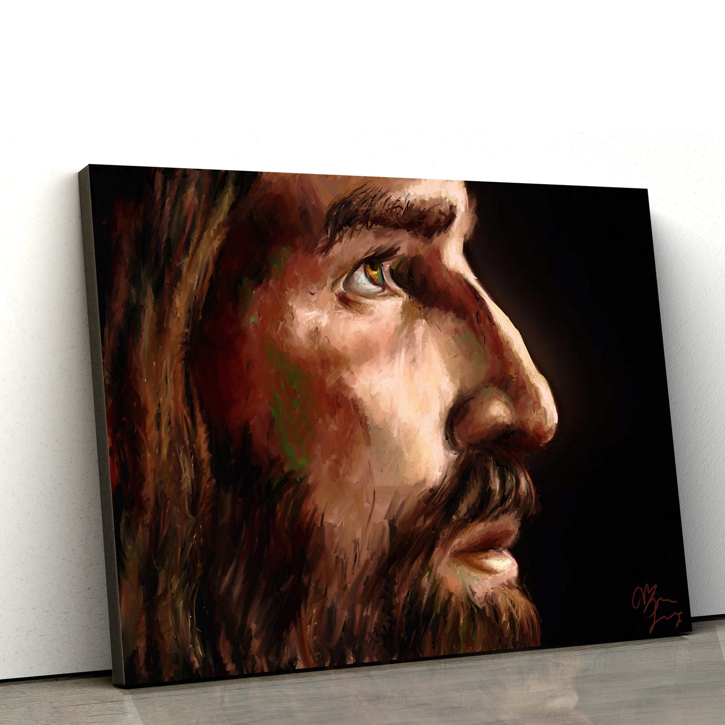 A Portrait Of Jesus - Jesus Canvas Pictures - Christian Wall Art