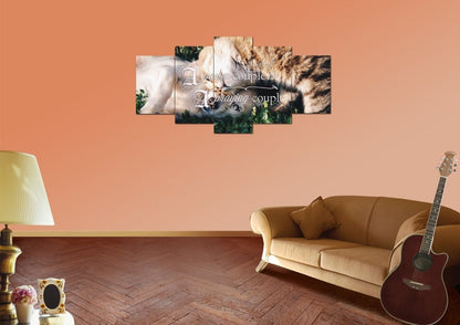 A Power Couple Is A Praying Couple Canvas Wall Art Print - Christian Canvas Wall Art