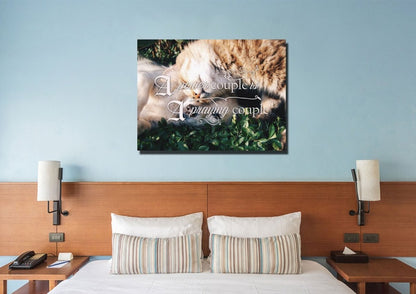 A Power Couple Is A Praying Couple Canvas Wall Art Print - Christian Canvas Wall Art