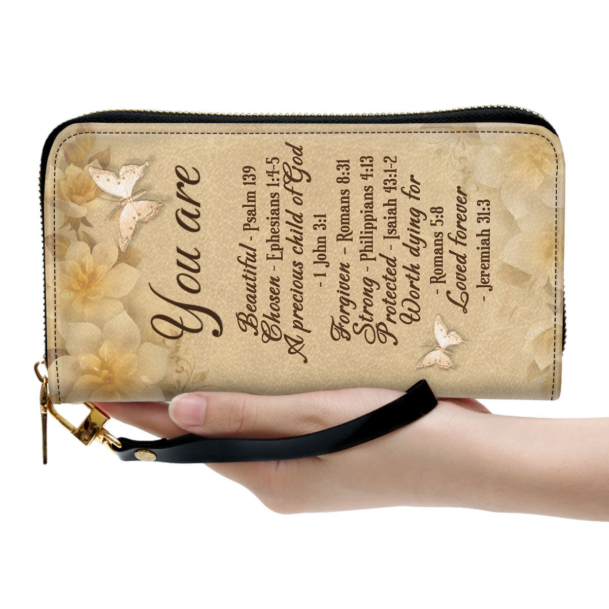 A Precious Child Of God Inspirational Gifts For Women Clutch Purse For Women - Personalized Name - Christian Gifts For Women