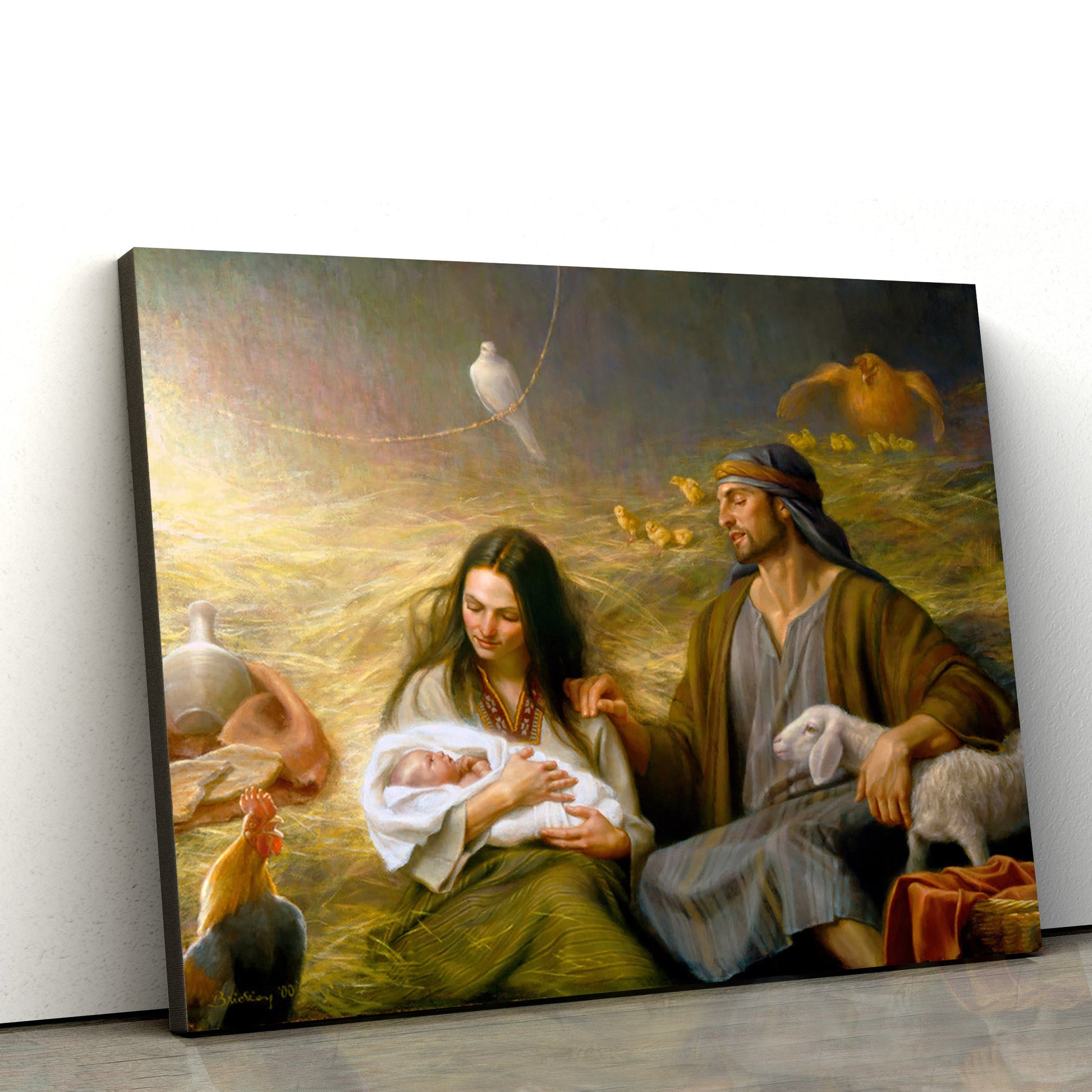 A Savior Is Born  Canvas Pictures - Jesus Christ Canvas - Christian Wall Art