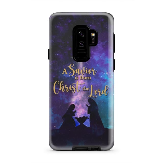 A Savior Is Born Christ The Lord - Christian Christmas Phone Case - Bible Verse Phone Cases Samsung