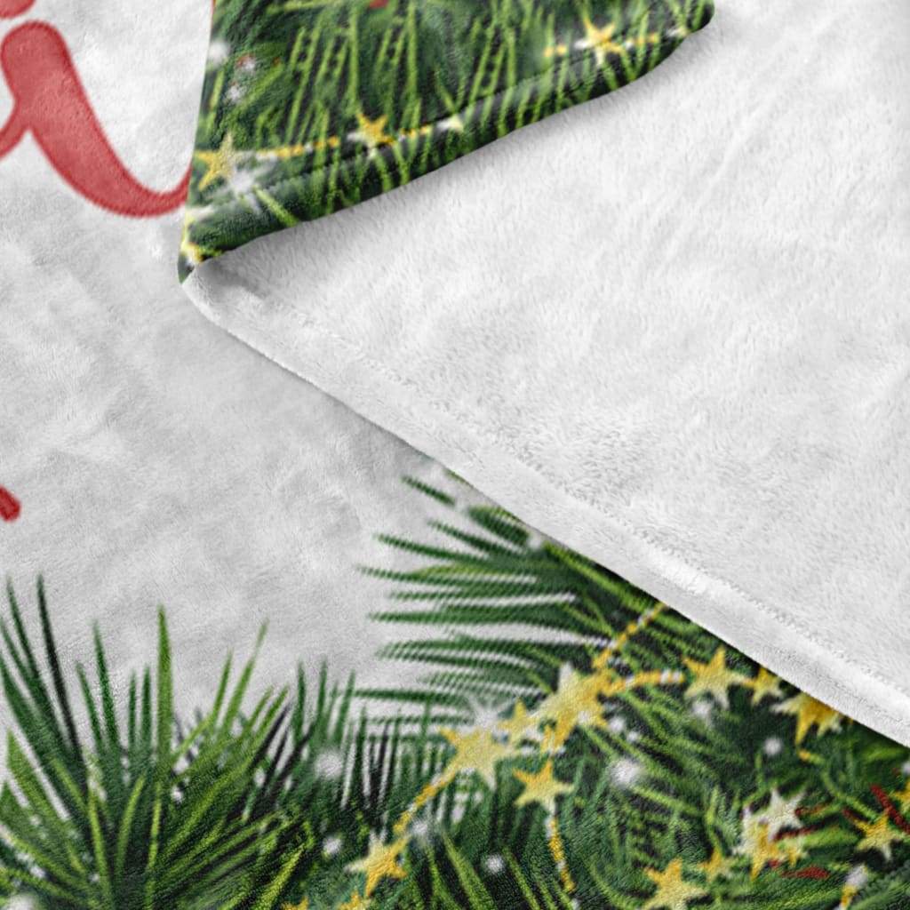 A Thrill Of Hope The Weary World Rejoices Christmas Fleece Blanket - Christian Blanket - Bible Verse Blanket