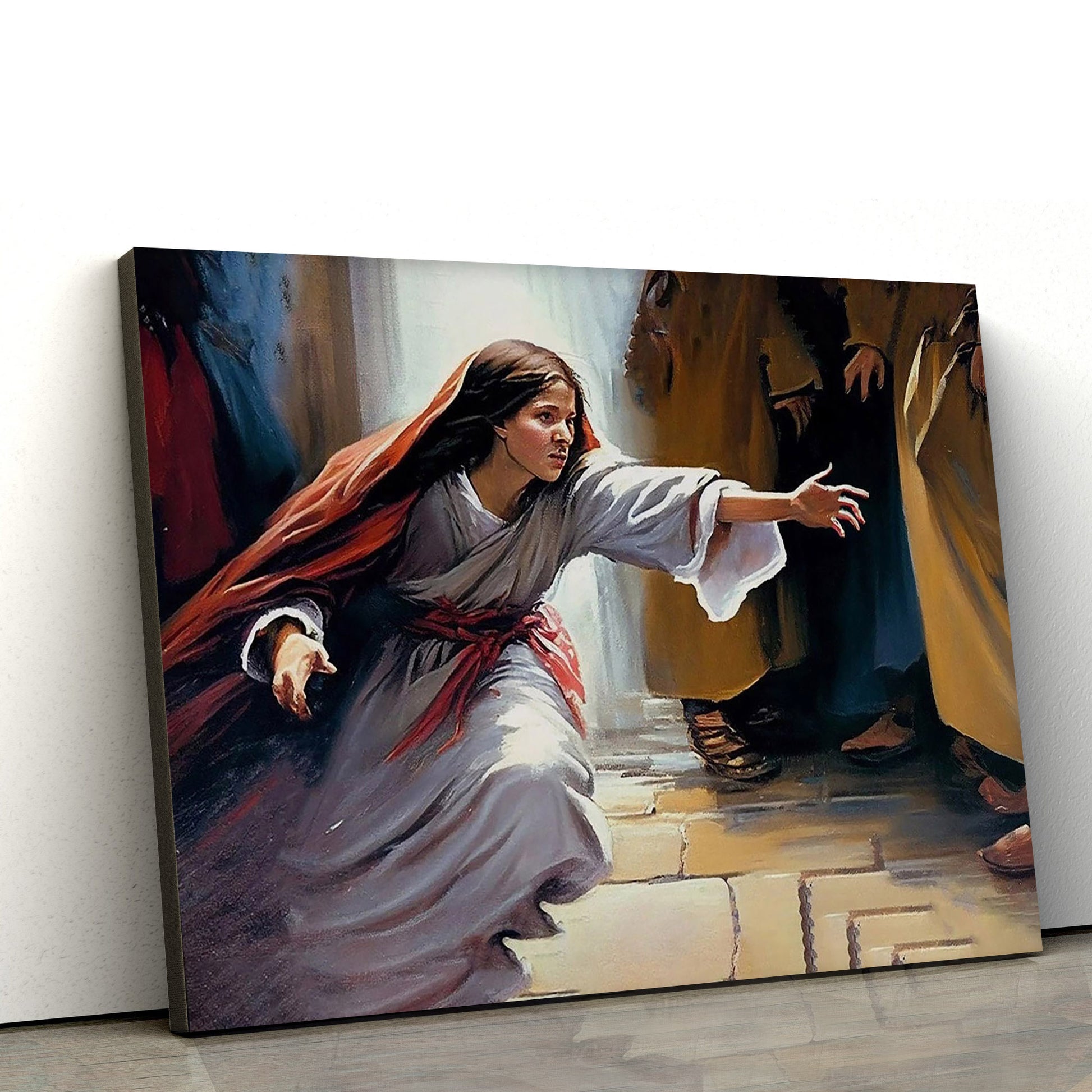 A Woman Healed Christian Art 1 - Canvas Picture - Jesus Canvas Pictures - Christian Wall Art