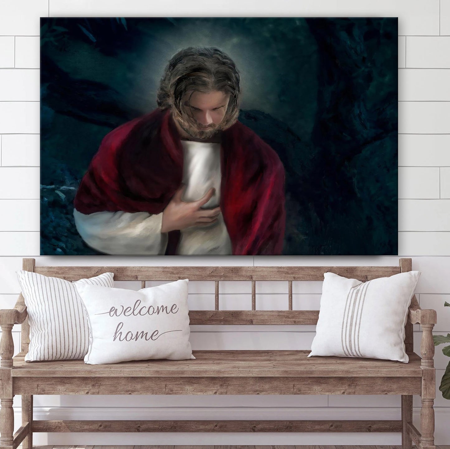 Abba Canvas Wall Art - Jesus Picture - Christian Wall Decor