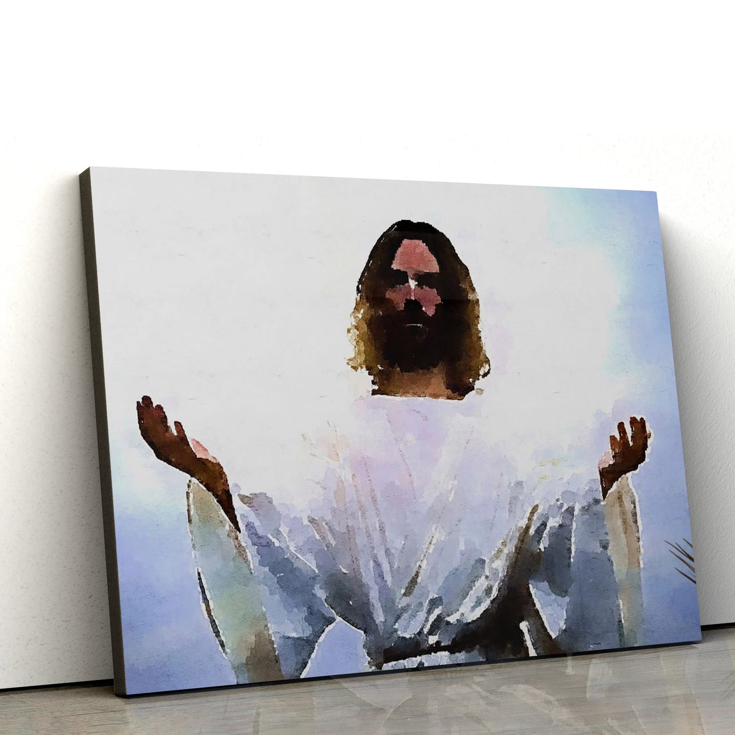 Abbraccio Di Cristo Jesus Portrait Jesus Painting 1 - Canvas Pictures - Jesus Canvas Art - Christian Wall Art