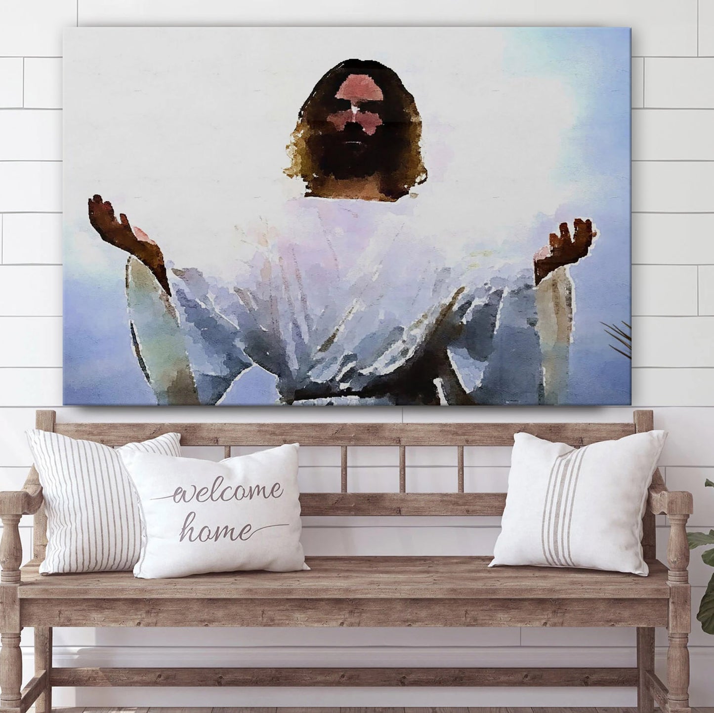 Abbraccio Di Cristo Jesus Portrait Jesus Painting 1 - Canvas Pictures - Jesus Canvas Art - Christian Wall Art