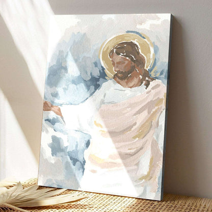 Abide With Me - Jesus Canvas Art - Jesus Christ Canvas Art - Jesus Painting On Canvas - Christian Wall Art - Christian Gifts For Dad - Ciaocustom