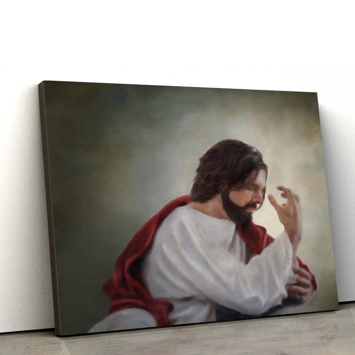 Abide With Me Canvas Wall Art - Jesus Picture - Christian Wall Decor