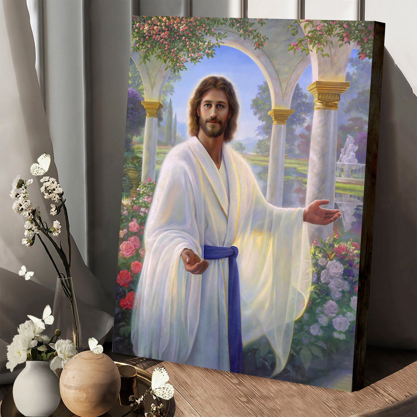 Abide With Me Jesus  Canvas Wall Art - Jesus Canvas Pictures - Christian Wall Art