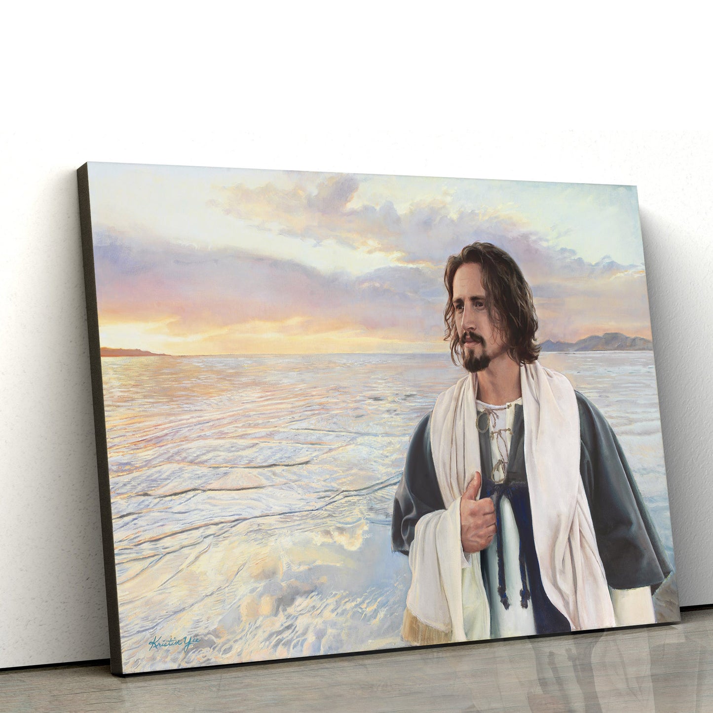 Abide With Me 'Tis Eventide Canvas Picture - Jesus Canvas Wall Art - Christian Wall Art