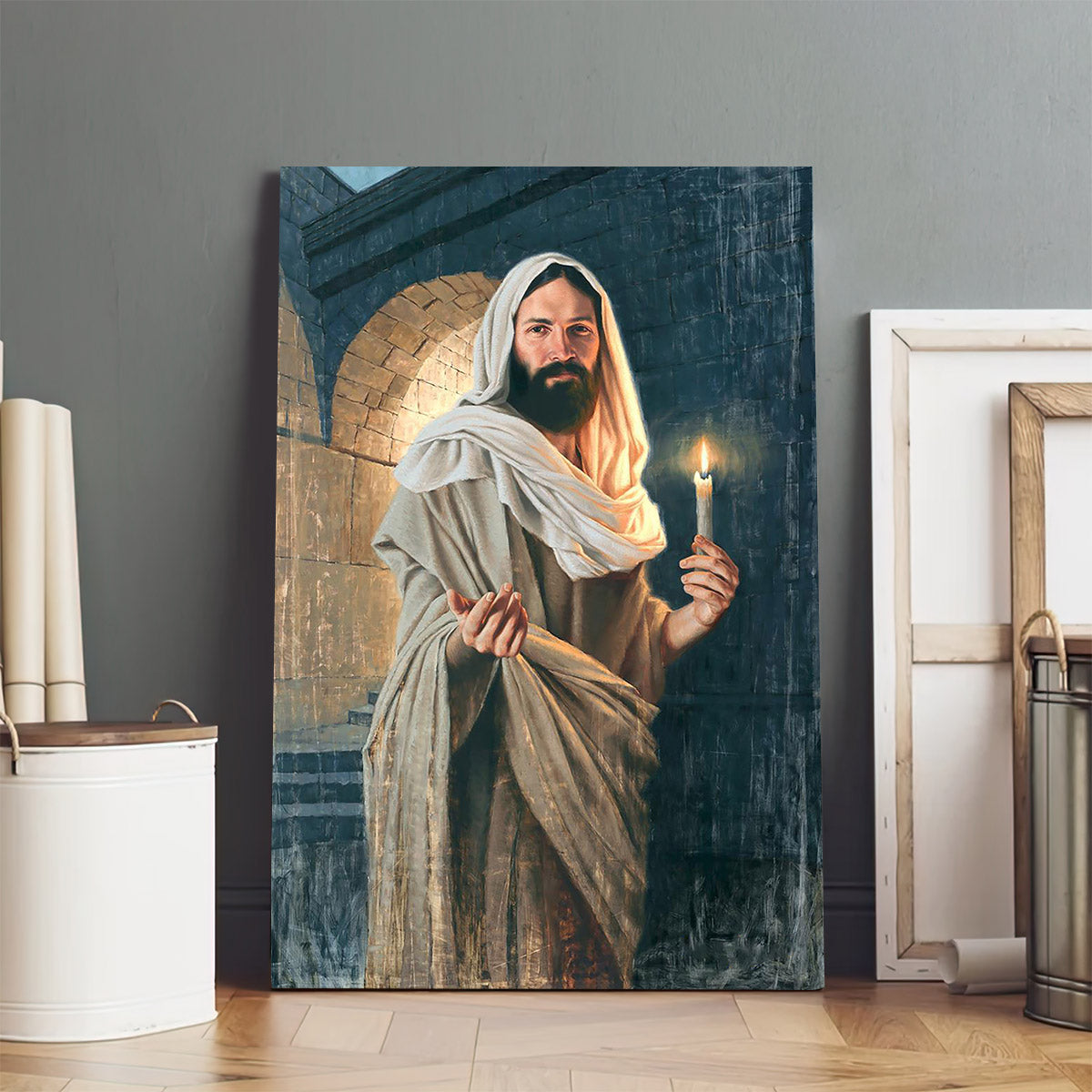 Abide With Me, 'Tis Eventide Canvas Wall Art - Jesus Picture - Jesus Portrait Canvas