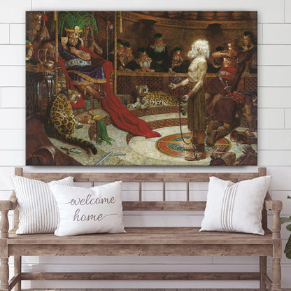 Abinadi Before King Noah Canvas Pictures - Christian Paintings For Home - Religious Canvas Wall Decor