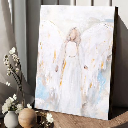 Abstract Angel Paper Print - Christian Art Gift - Wall Decorator