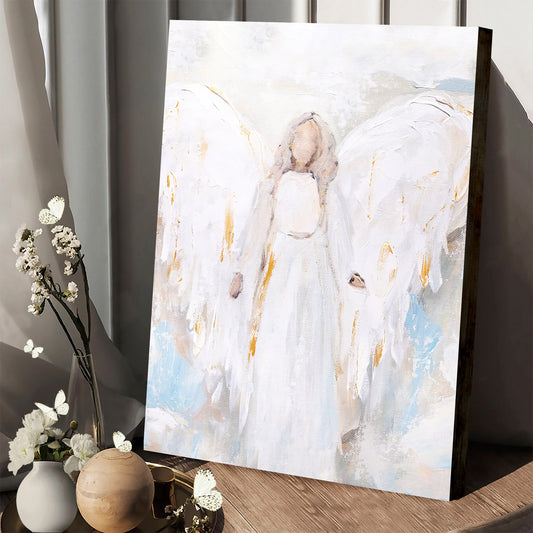 Abstract Angel Paper Print - Christian Art Gift - Wall Decorator