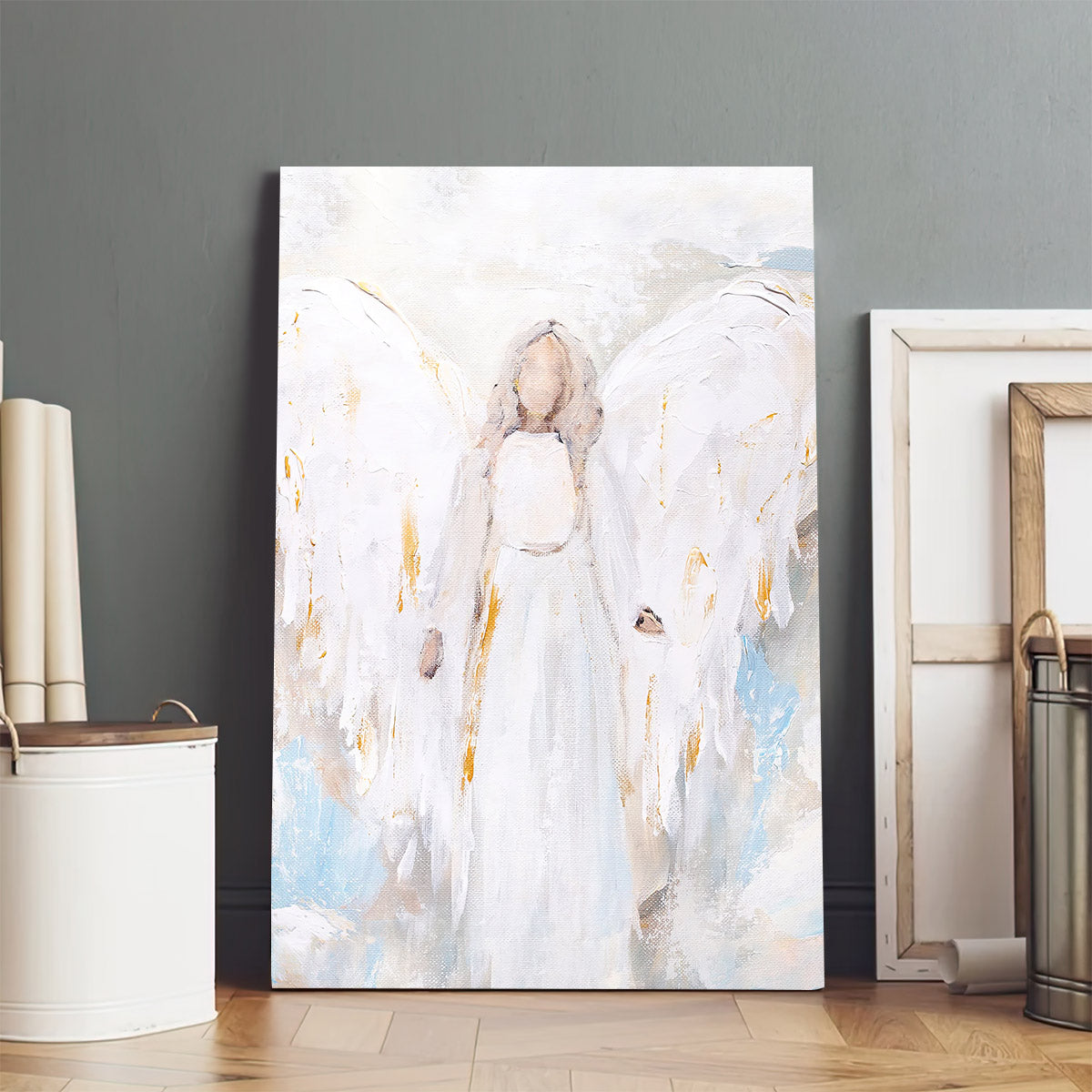 Abstract Angel Paper Print - Christian Art Gift - Wall Decorator
